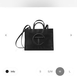 Telfar Medium Black Tote